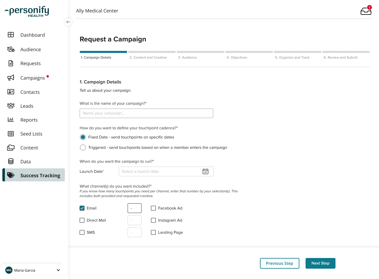 Request form flow